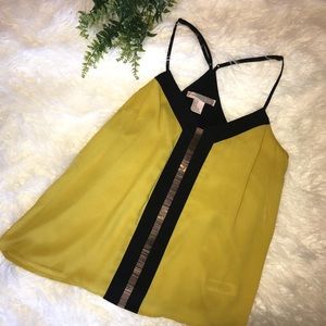 Forever 21 Yellow Halter Tank Top Size Medium